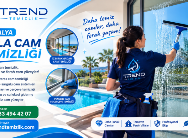 Antalya villa cam temizliği